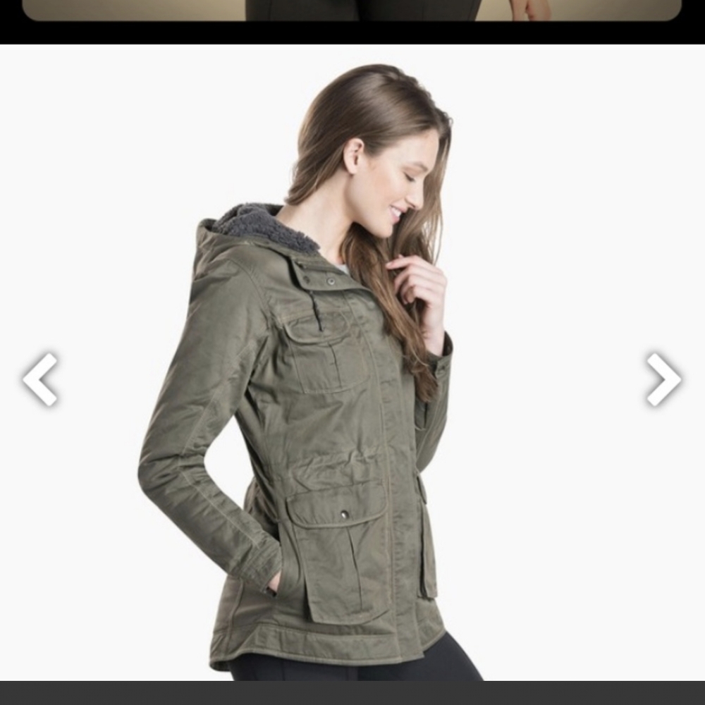 KUHL FLEECE LINED LUNA JACKET - size small